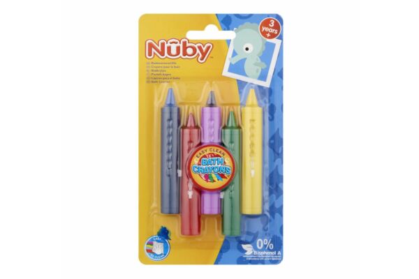 Matite da bagno da colorare Nuby facili da rimuovere