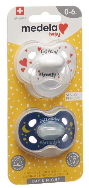 Medela Baby Nuggi Day&Night 0-6 allattati al seno 2 pezzi