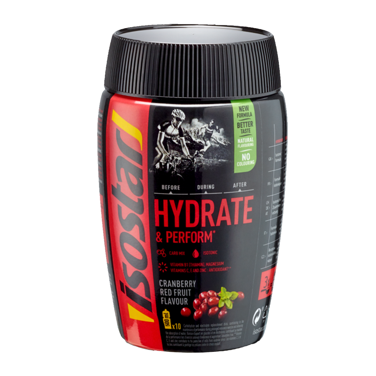 Isostar Hydrate & Perform Powder Mirtillo rosso 400g