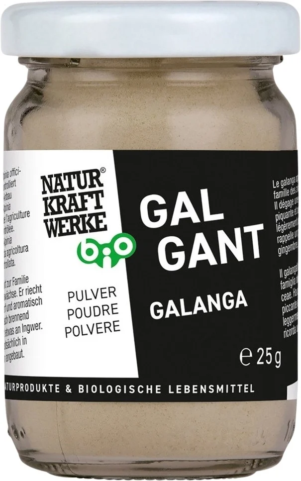NaturKraftWerke Polvere di galanga biologica certificata kbA 25 g