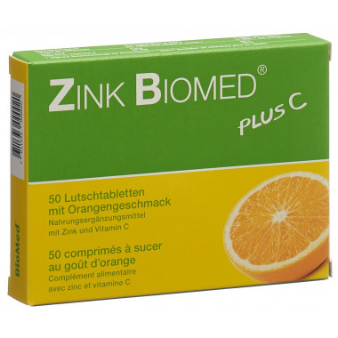 Zinco Biomed plus C pastiglie arancione 50 pezzi