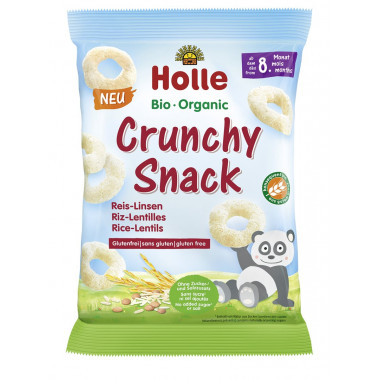 Holle Lenticchie di riso croccanti snack bio 25g