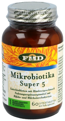 FMD Integratore di microbiotici 5 pastiglie in vetro 60 pezzi
