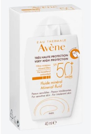 AVENE SUN Fluido solare minerale SPF50+ Tb 40ml