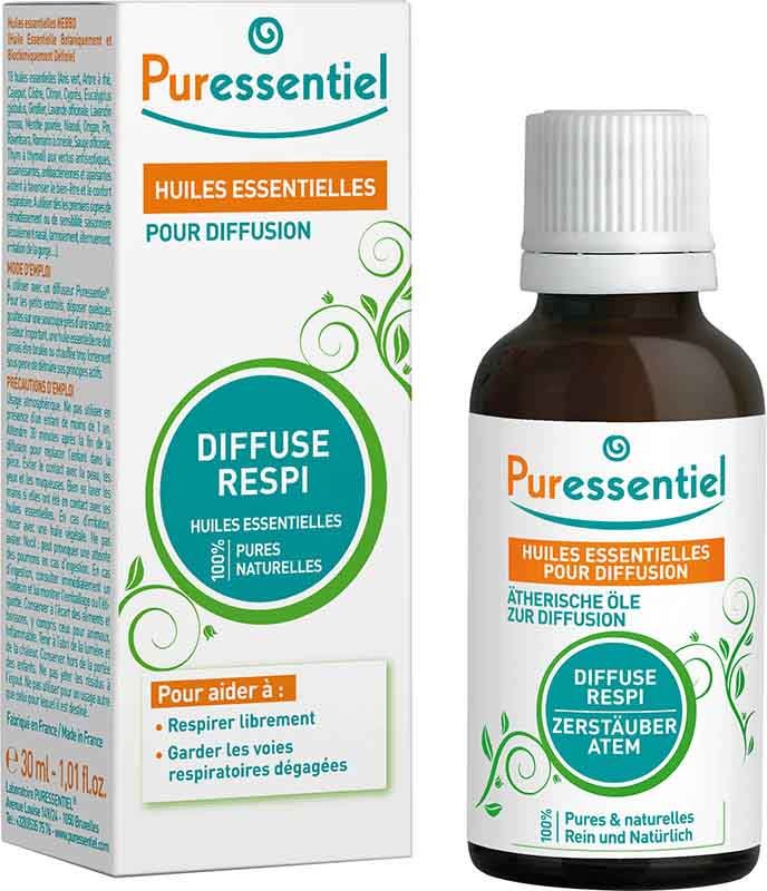 Miscela di fragranze Puressentiel Oli essenziali senza respiro per la diffusione 30ml
