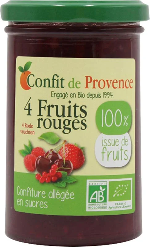 CONFIT PROVENCE Crema spalmabile ai frutti di bosco senza zucchero 290g