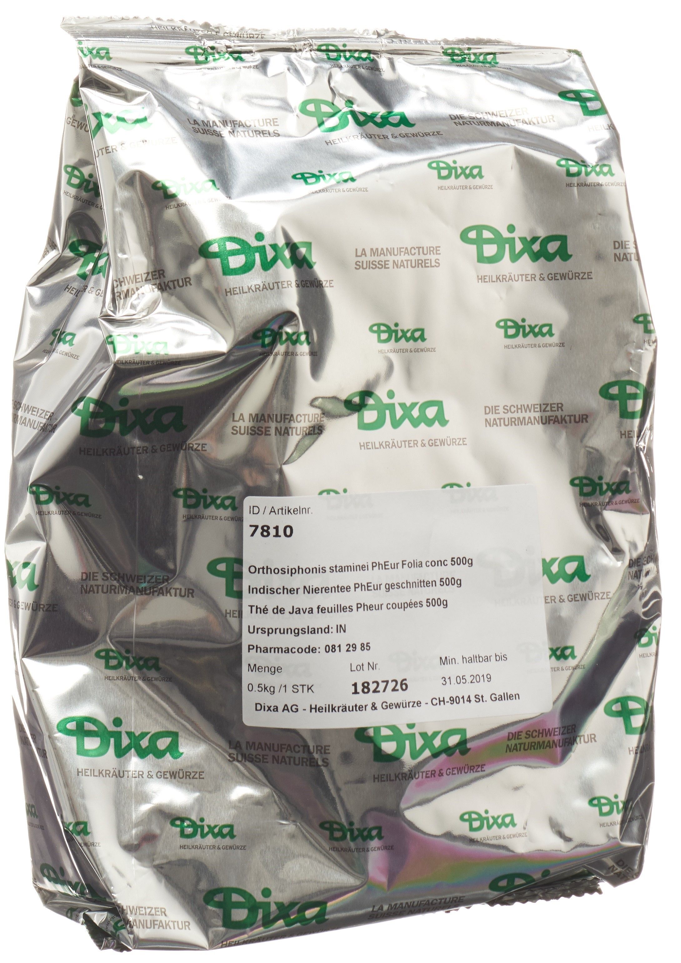 DIXA Tè di rene indiano taglio PhEur 500g