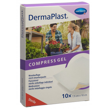 DermaPlast Compress Gel 7,5x10cm sterile 10 pezzi