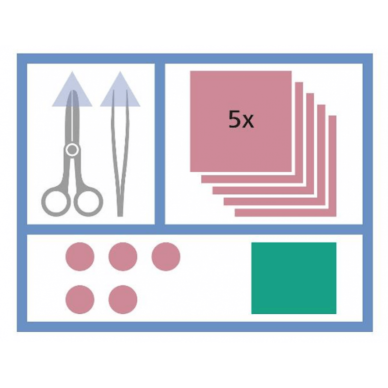 Set per il trattamento delle ferite MediSet 479170