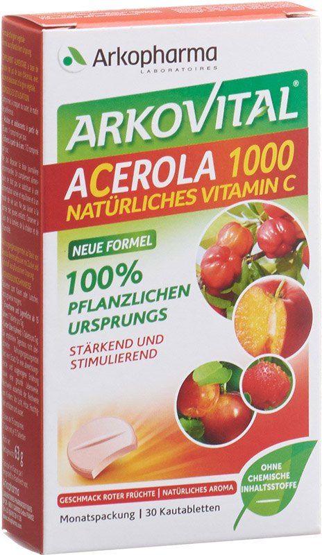 Arkovital Acerola Arkopharma Compressa 1000mg 30 pezzi