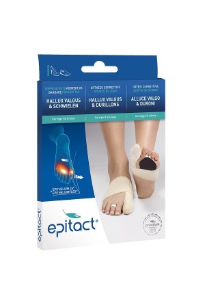Epitact bendaggio correttivo flessibile a doppia protezione alluce valgo TAG S 20-21,5 cm sinistra