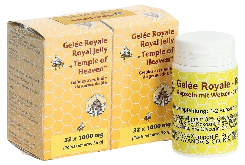 Scatola di capsule di pappa reale 64 pezzi