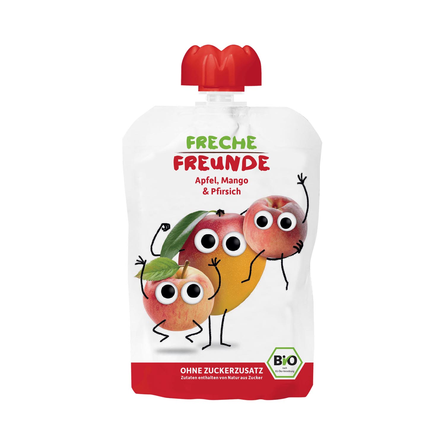 FRECHE FREUNDE gelatina di mele, mango e pesca 100g