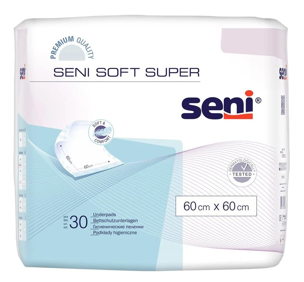 Seni Soft Super protezione letto 60x60cm 30 pezzi