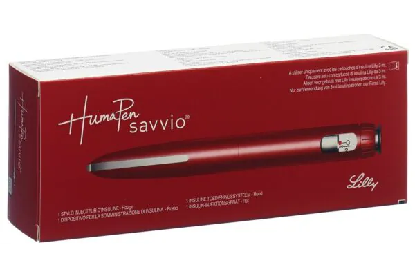 HumaPen Savvio penna per iniezioni di insulina rossa