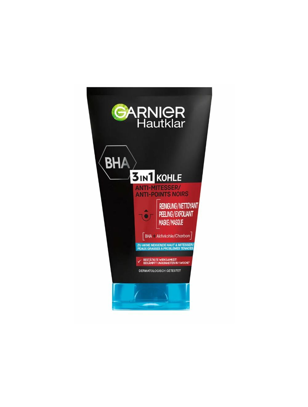 Garnier PureActive 3 in 1 Detergente al carbone 150 ml