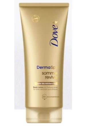 Dove Body Lotion Summer Rev Light Med 200ml