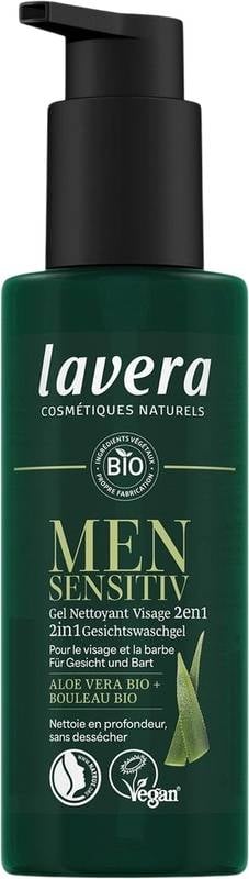 LAVERA Men Sensitive 2in1 Face Wash Disp 150 ml