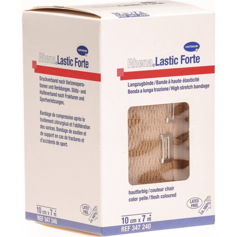 Rhena Lastic Forte 10cmx7m color pelle