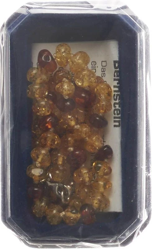 Amberstyle ambra 32cm citrino chiusura a moschettone