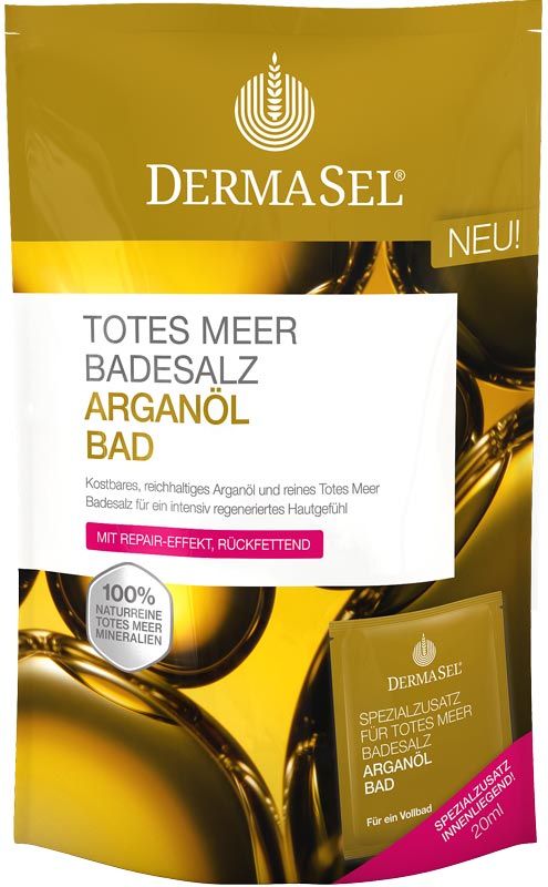 DermaSel Sali da bagno all'olio di Argan Btl 400g