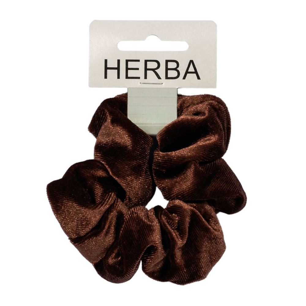 HERBA Scunci 11cm velluto marrone