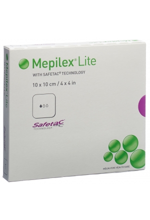Benda assorbente Mepilex Lite 10x10cm in silicone 5 pezzi