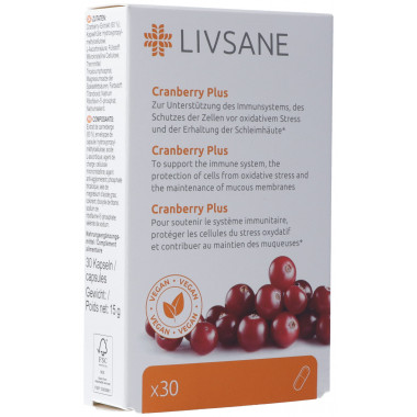 Livsane Cranberry Plus Caps 30 pezzi