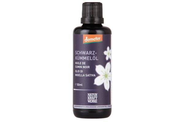 NaturKraftWerke olio di cumino nero nativo Demeter 50ml