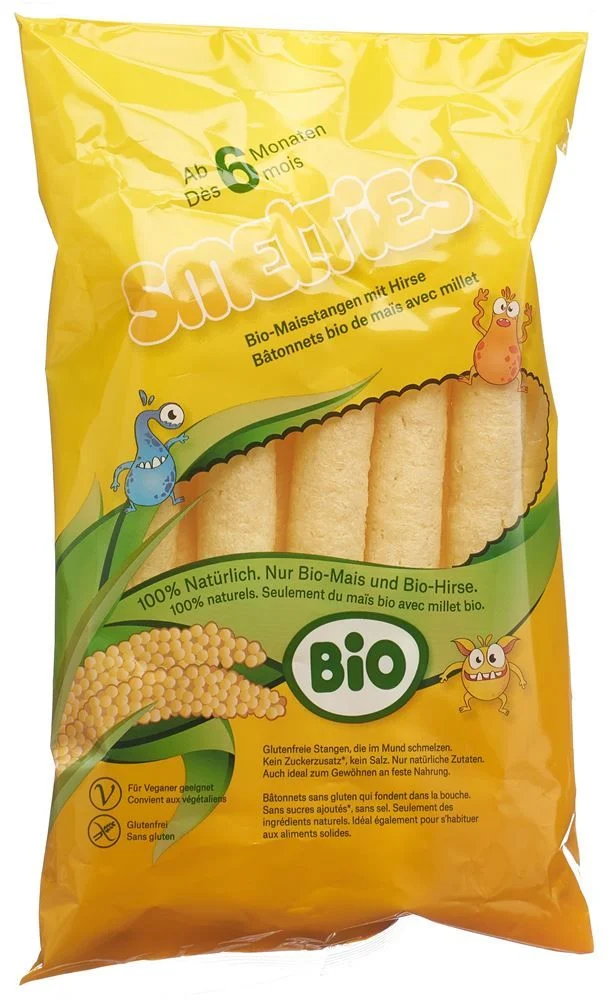 Smelties bastoncini di mais bio con miglio Btl 30g