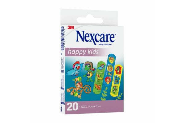 3M Nexcare cerotti per bambini Happy Kids 1,9x7,2cm 20 pezzi
