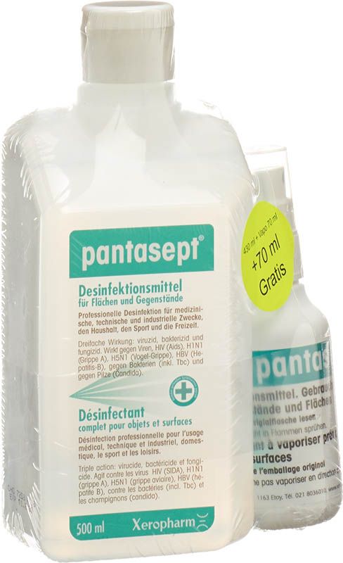 Set di soluzioni disinfettanti Pantasept 430 + 70ml