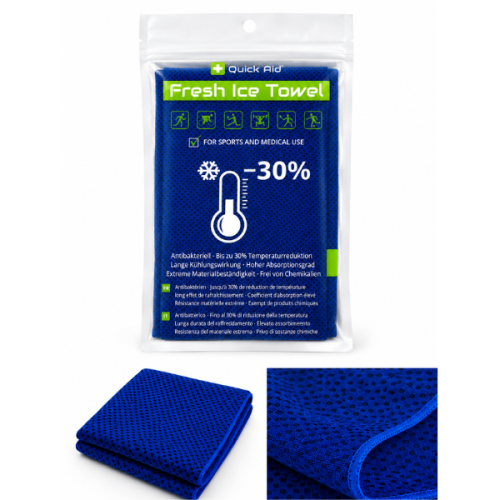 Quick Aid Fresh Ice Towel blu 34x80 cm