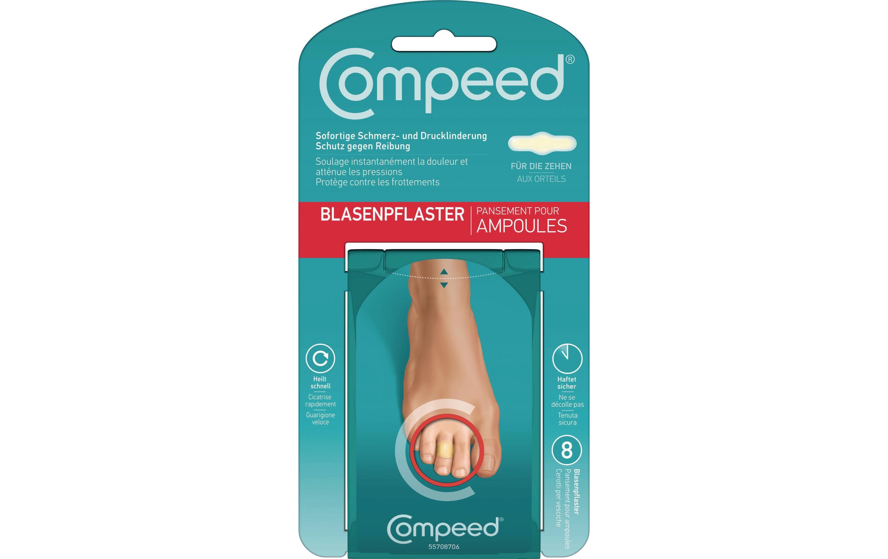 Cerotti per vesciche Compeed® per le dita dei piedi 8 pezzi