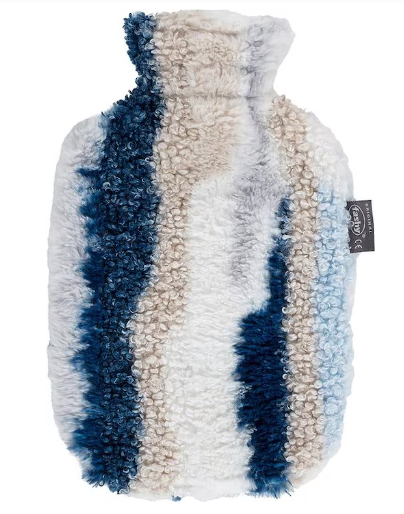 FASHY borsa dell'acqua calda 2l in pile blu/marmo