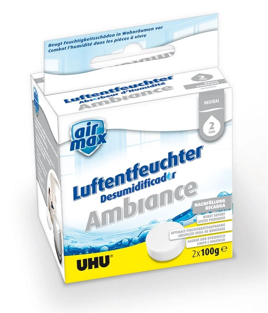 UHU AIRMAX Deumidificatore Tabs neutro 2 x 100g