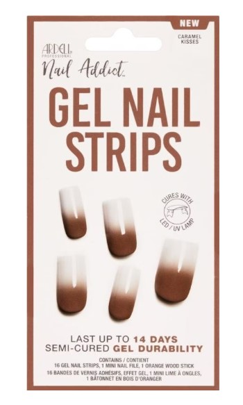 ARDELL Nail Addict Gel Strips Caramel Kiss 16 pezzi