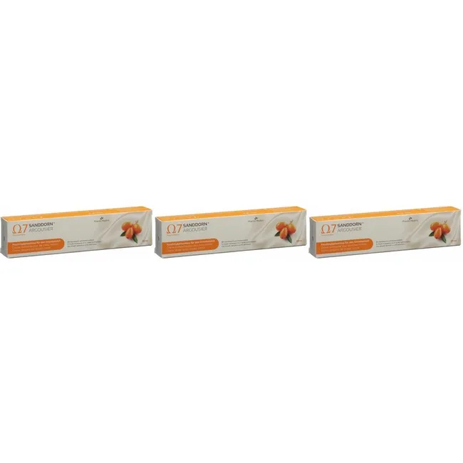 3 x Ω7 Crema idratante Argousier® all'olivello spinoso 50ml