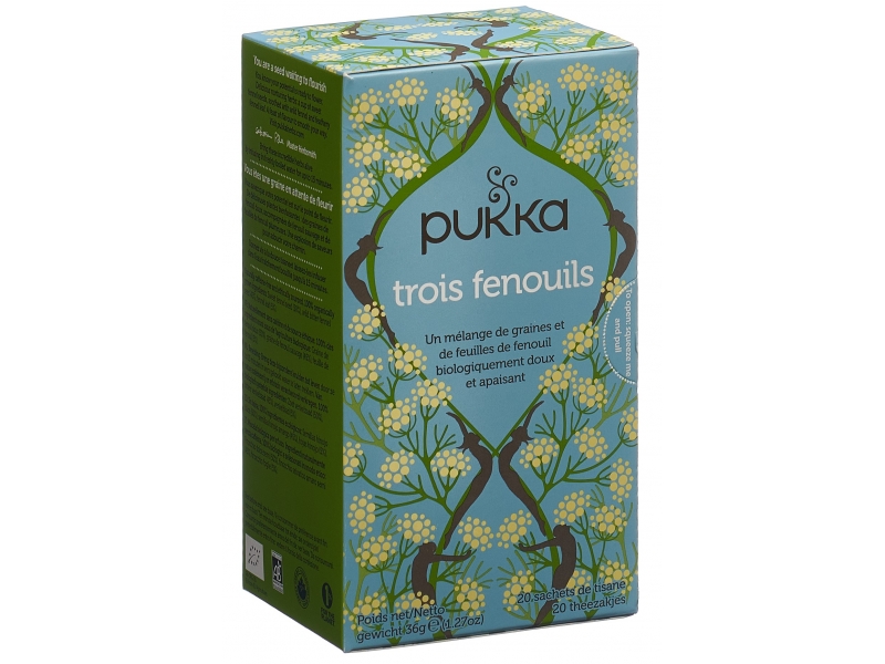 Pukka Trois Fenouils Thé bio Btl 20 pezzi