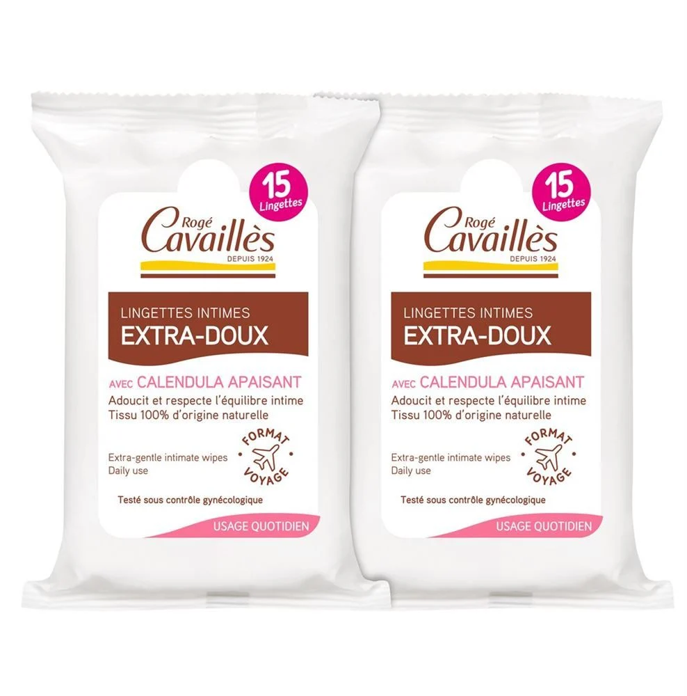 Rogé Cavaillès Salviette intime Extra Duo 2 x 15 pezzi