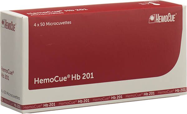 HEMOCUE HB 201 barattolo per microcuvette 4 x 50 pezzi