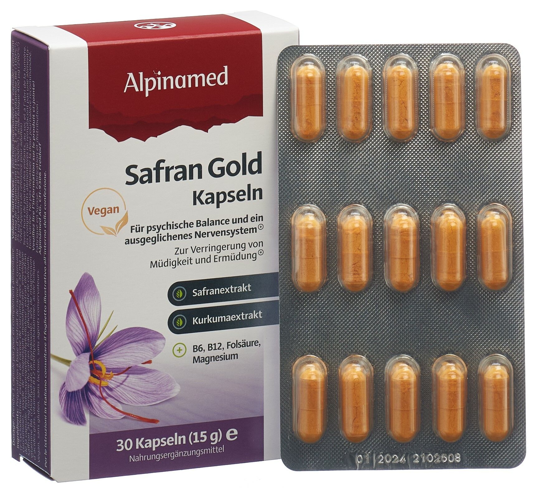 ALPINAMED Zafferano Oro Capsule 30 Capsule