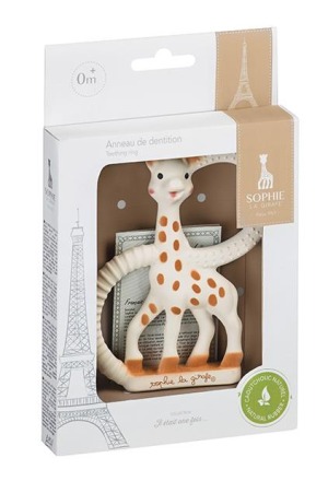 Sophie la girafe e il suo anello per la dentizione
