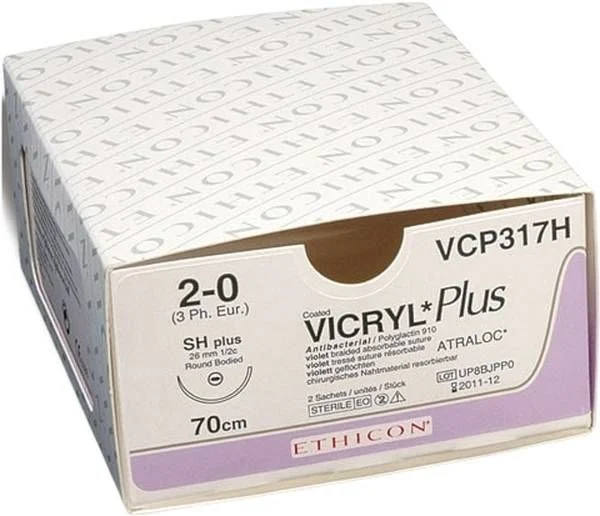 VICRYL PLUS 2x70cm viola 2-0 24 pezzi