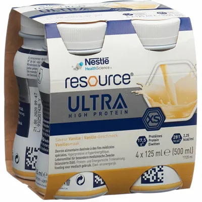 Resource Ultra High Protein XS Vanille 4 Fl 125ml