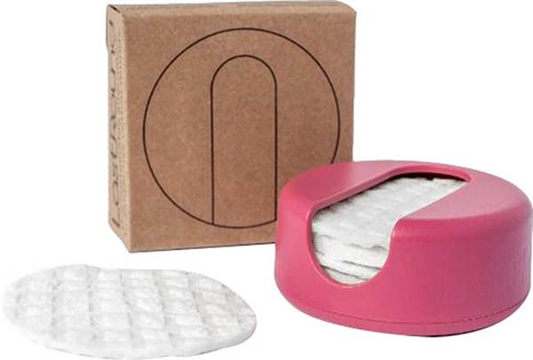 LastRound Tamponi di cotone riutilizzabili rossi