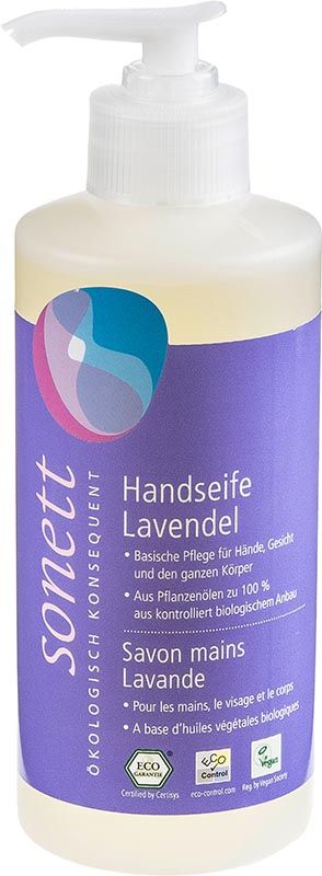 Sonett sapone per le mani alla lavanda pompa dispenser nuovo 300ml