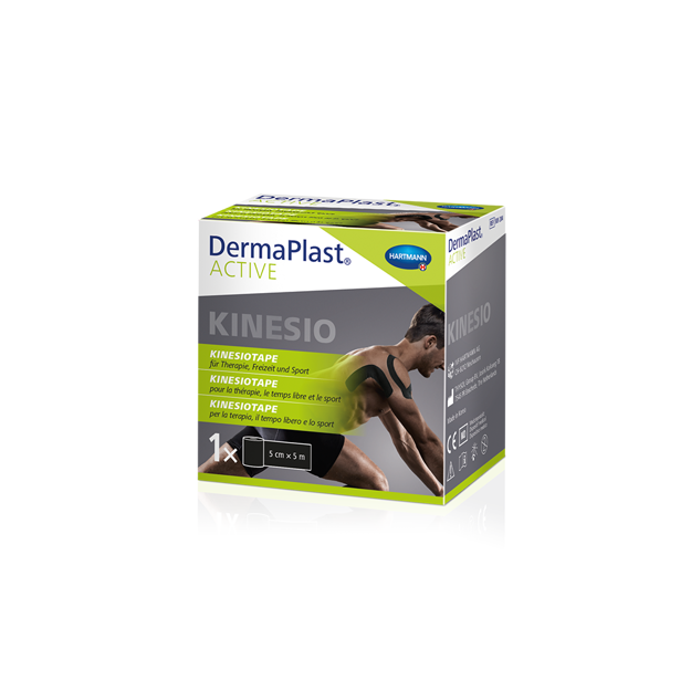 DermaPlast® Active Kinesiotape 5cmx5m nero