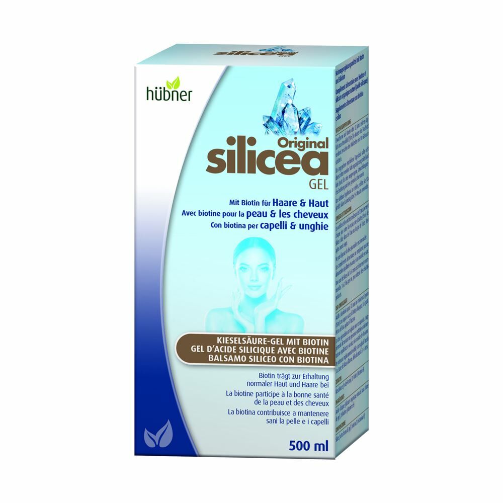 HÜBNER Gel di silice con biotina per capelli e pelle 500ml