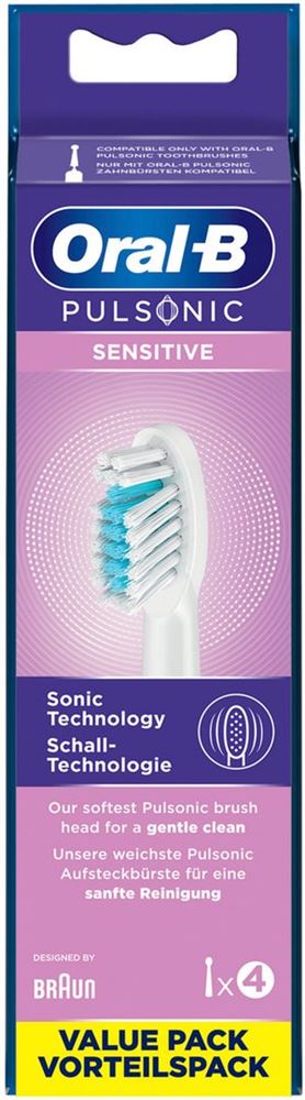 Oral-B Spazzolini a clip Pulsonic Sensitive 4 pezzi